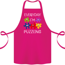 Every Day I'm Puzzling Autism Autistic ASD Cotton Apron 100% Organic Pink