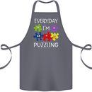 Every Day I'm Puzzling Autism Autistic ASD Cotton Apron 100% Organic Steel