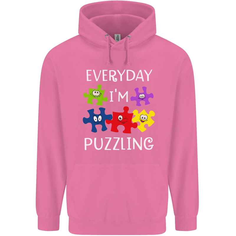 Every Day I'm Puzzling Autism Autistic ASD Mens 80% Cotton Hoodie Azelea
