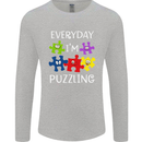 Every Day I'm Puzzling Autism Autistic ASD Mens Long Sleeve T-Shirt Sports Grey