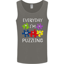 Every Day I'm Puzzling Autism Autistic ASD Mens Vest Tank Top Charcoal