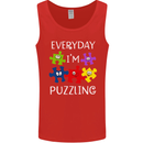 Every Day I'm Puzzling Autism Autistic ASD Mens Vest Tank Top Red