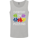 Every Day I'm Puzzling Autism Autistic ASD Mens Vest Tank Top Sports Grey