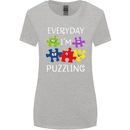 Every Day I'm Puzzling Autism Autistic ASD Womens Wider Cut T-Shirt Sports Grey