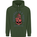 Every Day Is a Party Hustle Skull Alcohol Childrens Kids Hoodie Forest Green