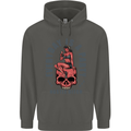 Every Day Is a Party Hustle Skull Alcohol Childrens Kids Hoodie Storm Grey