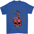 Every Day Is a Party Hustle Skull Alcohol Mens T-Shirt Cotton Gildan Royal Blue