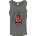 Every Day Is a Party Hustle Skull Alcohol Mens Vest Tank Top Charcoal