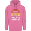 Every Days a Grill Day Funny BBQ Retirement Mens 80% Cotton Hoodie Azelea