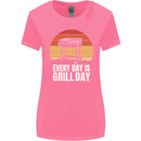 Every Days a Grill Day Funny BBQ Retirement Womens Wider Cut T-Shirt Azalea