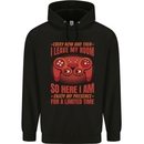Every Now & Then I Leave My Room Gamer Childrens Kids Hoodie Black