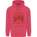 Every Now & Then I Leave My Room Gamer Childrens Kids Hoodie Heliconia