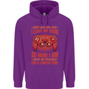 Every Now & Then I Leave My Room Gamer Childrens Kids Hoodie Purple