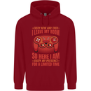 Every Now & Then I Leave My Room Gamer Childrens Kids Hoodie Red