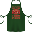 Every Now & Then I Leave My Room Gamer Cotton Apron 100% Organic Forest Green