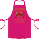 Every Now & Then I Leave My Room Gamer Cotton Apron 100% Organic Pink
