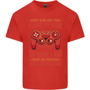 Every Now & Then I Leave My Room Gamer Kids T-Shirt Childrens Red