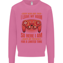 Every Now & Then I Leave My Room Gamer Mens Sweatshirt Jumper Azalea