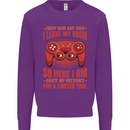 Every Now & Then I Leave My Room Gamer Mens Sweatshirt Jumper Purple