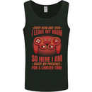 Every Now & Then I Leave My Room Gamer Mens Vest Tank Top Black