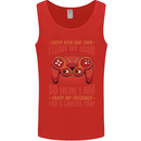 Every Now & Then I Leave My Room Gamer Mens Vest Tank Top Red