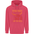 Everybody Chill Dad Is on the Grill Childrens Kids Hoodie Heliconia