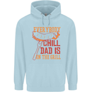 Everybody Chill Dad Is on the Grill Childrens Kids Hoodie Light Blue