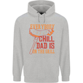 Everybody Chill Dad Is on the Grill Childrens Kids Hoodie Sports Grey