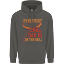 Everybody Chill Dad Is on the Grill Childrens Kids Hoodie Storm Grey