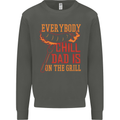 Everybody Chill Dad Is on the Grill Kids Sweatshirt Jumper Storm Grey