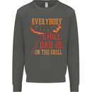 Everybody Chill Dad Is on the Grill Kids Sweatshirt Jumper Storm Grey