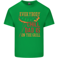 Everybody Chill Dad Is on the Grill Kids T-Shirt Childrens Irish Green