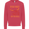 Everybody Chill Dad Is on the Grill Mens Sweatshirt Jumper Heliconia