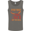 Everybody Chill Dad Is on the Grill Mens Vest Tank Top Charcoal