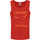 Everybody Chill Dad Is on the Grill Mens Vest Tank Top Red