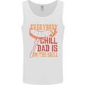 Everybody Chill Dad Is on the Grill Mens Vest Tank Top White