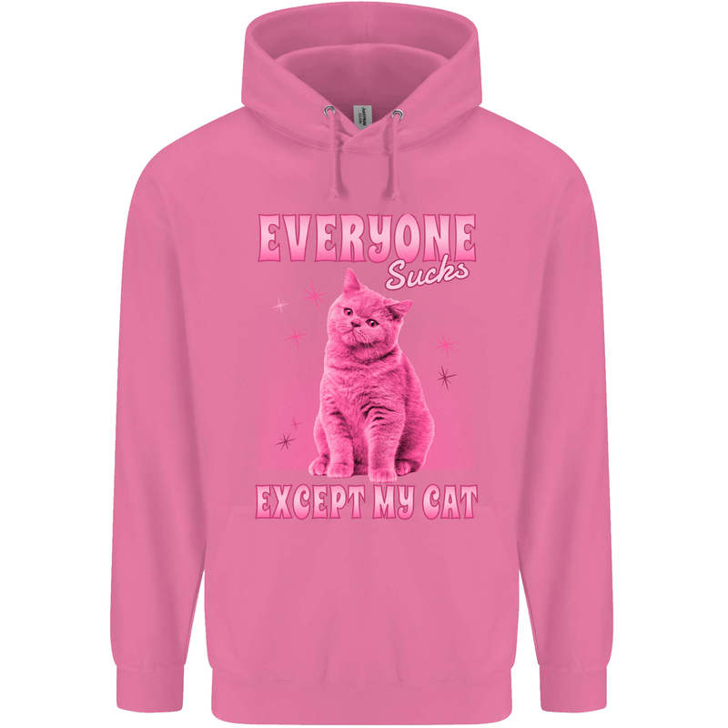 Everyone Sucks Except My Cat Childrens Kids Hoodie Azalea