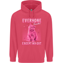 Everyone Sucks Except My Cat Childrens Kids Hoodie Heliconia