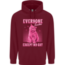 Everyone Sucks Except My Cat Childrens Kids Hoodie Maroon