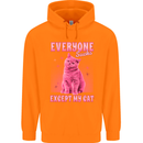 Everyone Sucks Except My Cat Childrens Kids Hoodie Orange