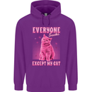 Everyone Sucks Except My Cat Childrens Kids Hoodie Purple
