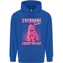Everyone Sucks Except My Cat Childrens Kids Hoodie Royal Blue