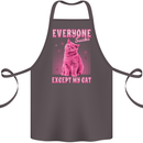 Everyone Sucks Except My Cat Cotton Apron 100% Organic Dark Grey