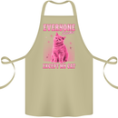 Everyone Sucks Except My Cat Cotton Apron 100% Organic Khaki