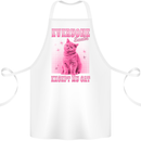 Everyone Sucks Except My Cat Cotton Apron 100% Organic White