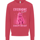 Everyone Sucks Except My Cat Kids Sweatshirt Jumper Heliconia