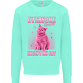 Everyone Sucks Except My Cat Kids Sweatshirt Jumper Peppermint