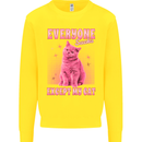 Everyone Sucks Except My Cat Kids Sweatshirt Jumper Yellow