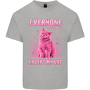 Everyone Sucks Except My Cat Kids T-Shirt Childrens Sports Grey