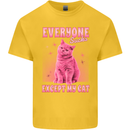 Everyone Sucks Except My Cat Kids T-Shirt Childrens Yellow
